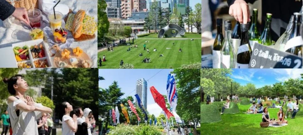 【東京ミッドタウン】都会の広大な芝生の上でピクニックを満喫！GWイベント「MIDTOWN OPEN THE PARK 2025」2025年4月25日（金）から5月11日（日）