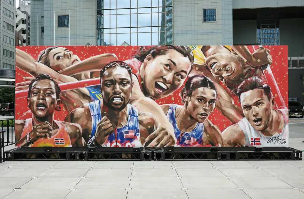 東京2025世界陸上が壁画アート