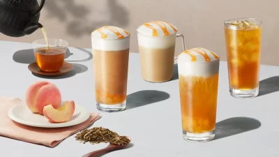 【スターバックス秋の新商品】“ふんわり”ムースのティー体験！ほうじ茶と白桃の果実感溢れるティービバレッジ9月3日（水）～