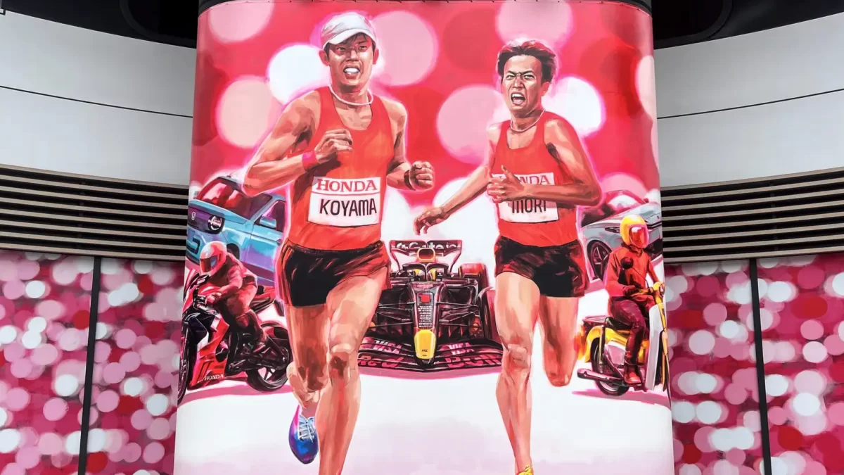 東京2025世界陸上5作品壁画のラストは、Hondaウエルカムプラザ青山