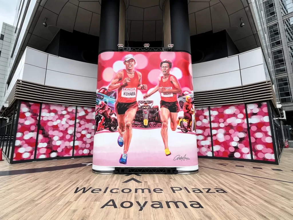 東京2025世界陸上5作品壁画 Hondaウエルカムプラザ青山