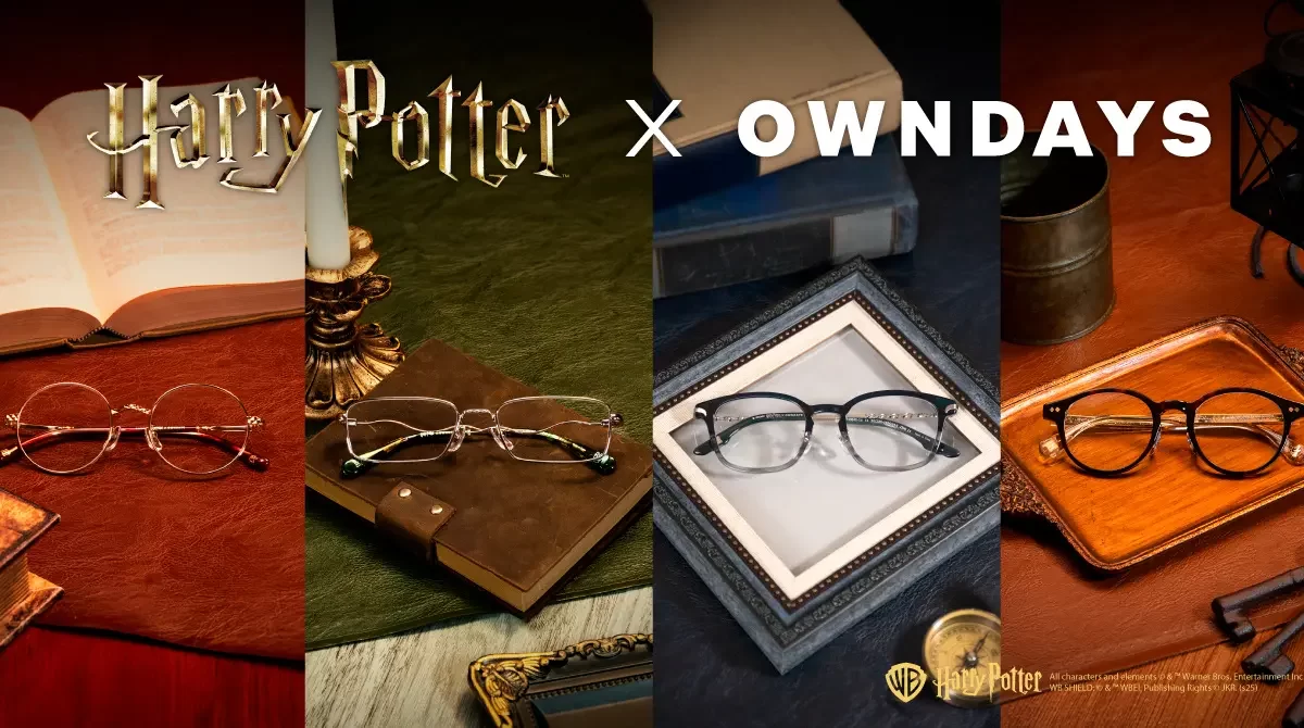 【OWNDAYS｜オンデーズ】あなたもホグワーツの魔法を楽しもう！大好評「ハリー・ポッター」コレクション第2弾！ホグワーツの4寮や“忍びの地図”、“クィディッチ”などをモチーフにした特別なコレクション