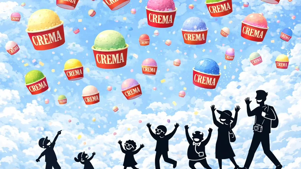 【CREMAHOP 4周年】全店でアイスクリーム無料提供　「 平等に降りそそぐ、アイスクリーム 」２０２６年２月５日(木)１８時～２１時までの３時間