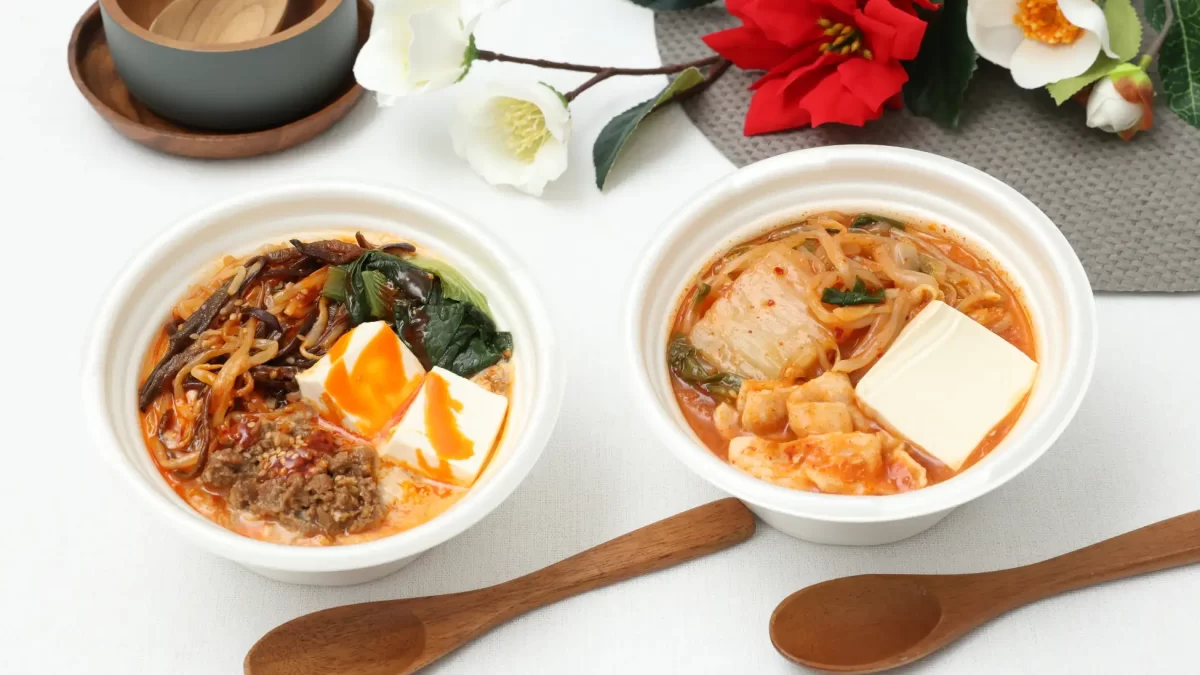セブン‐イレブン「コクと旨味のキムチチゲ スープごはん」と「あったかスープの豆乳担々ごはん」が2月3日（火）から順次発売
