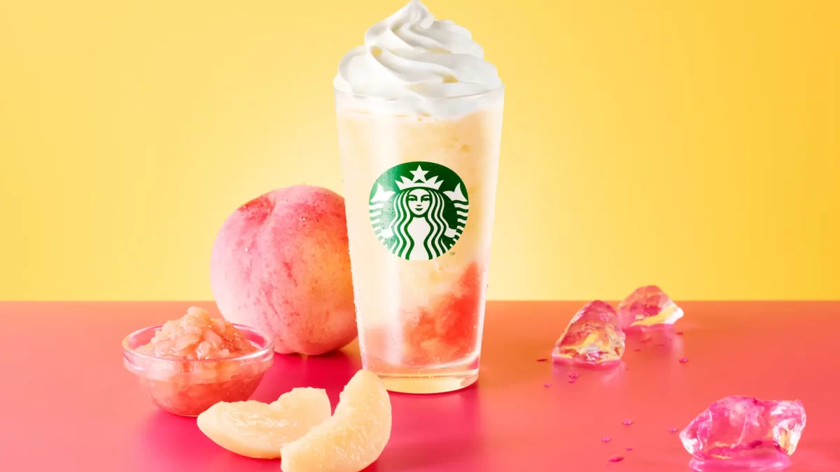 【スターバックス】『My フルーツ³ フラペチーノ® 完熟白桃』が3月18日（水）より登場！熟した白桃の贅沢な味わい広がる、カスタマイズ型フローズンフルーツフラペチーノ®体験