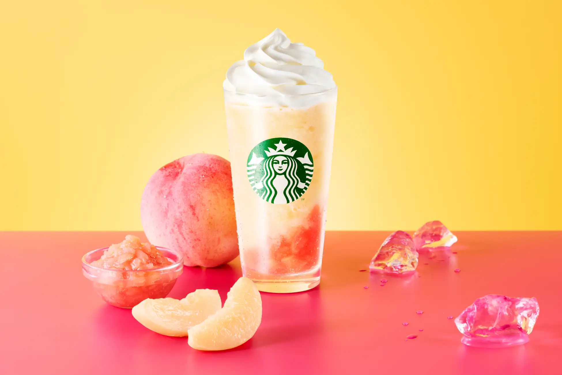 【スターバックス】『My フルーツ³ フラペチーノ® 完熟白桃』が3月18日(水)より登場!熟した白桃の贅沢な味わい広がる、カスタマイズ型 ...