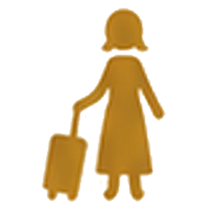 女性の一人旅