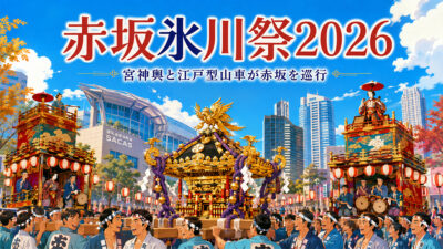 赤坂氷川祭2026開催｜宮神輿と江戸型山車が赤坂サカス周辺を巡行