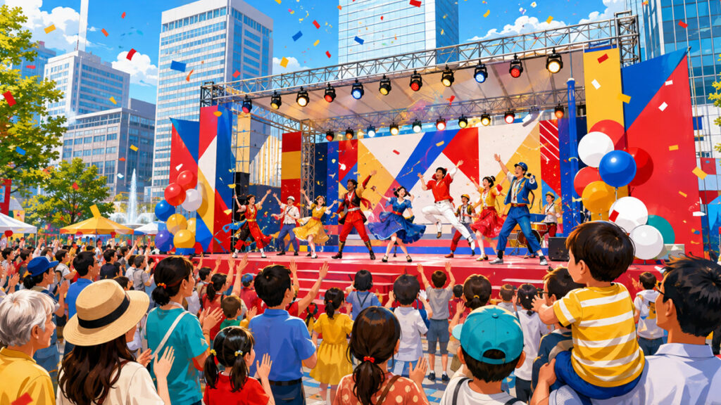 赤坂サカスで開催される25周年スペシャルステージショーのイメージ